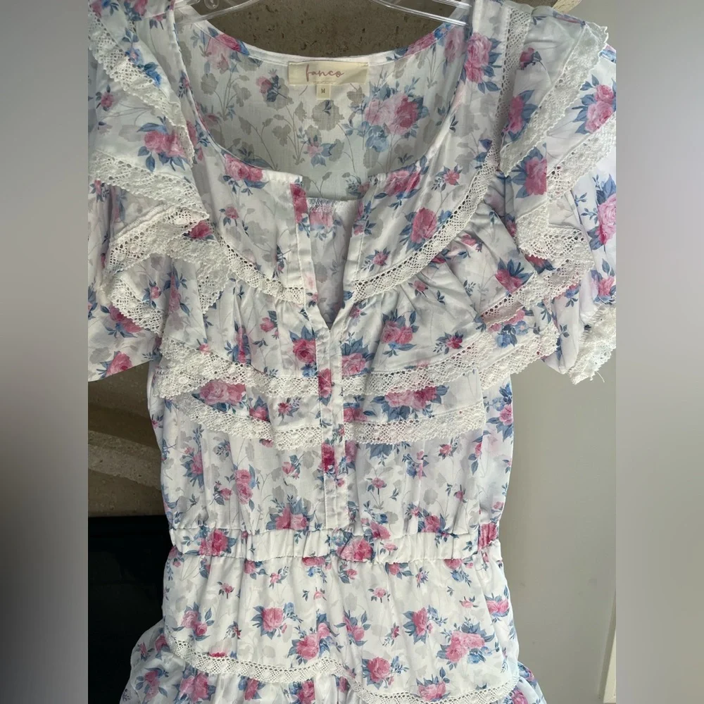Floral Ruffle Dress - Picture 2 of 8
